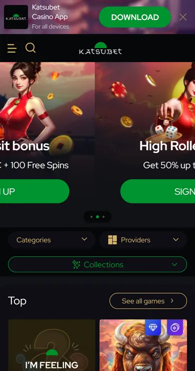 KatsuBet Casino mobile screenshot