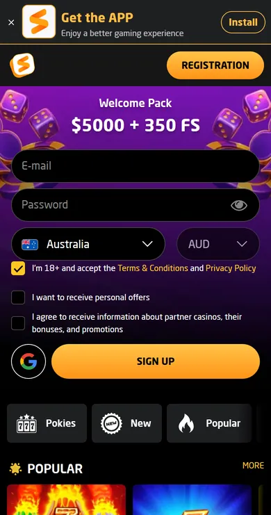 Stay Casino mobile screenshot